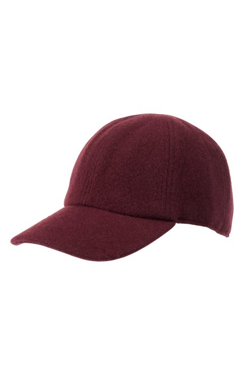 Wool & Cashmere Faux Shearling Lined Knit Baseball Cap
