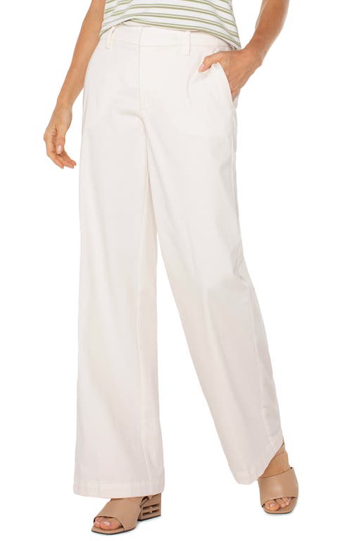 Liverpool Los Angeles Kelsey Wide Leg Knit Trousers In Bone
