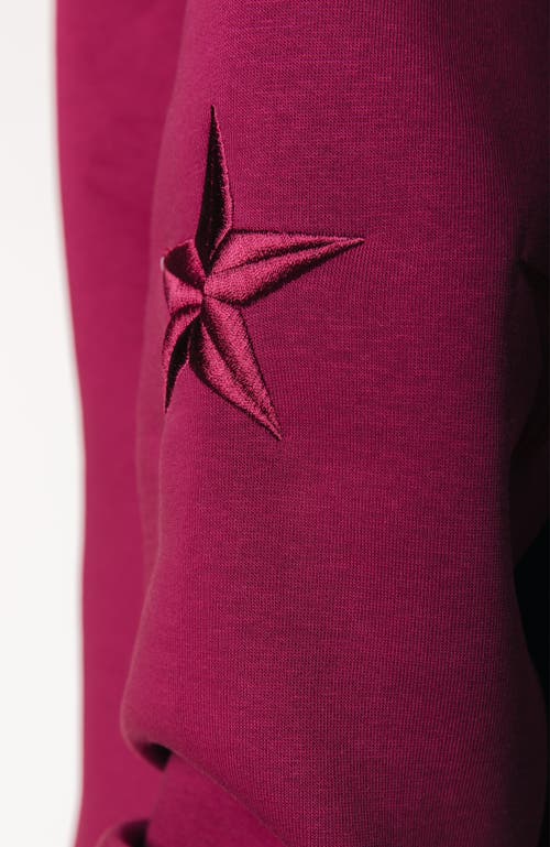Colourful Rebel Stars Embro Clean Hoodie In Purple