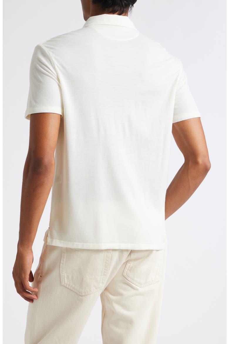 Wool Piqué Polo, Alternate, color, OPEN WHITE 010