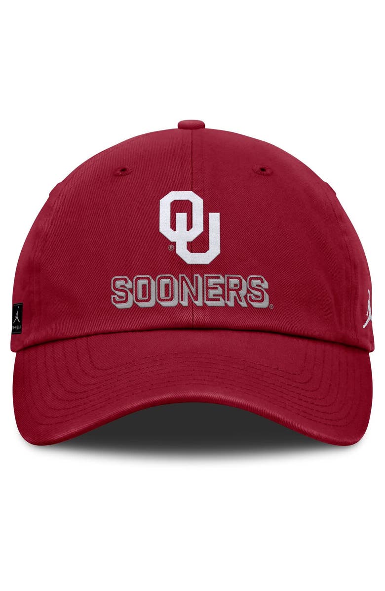 Jordan Brand Men's Jordan Brand Crimson Oklahoma Sooners 2025 On-Field Club Adjustable Hat, Alternate, color,