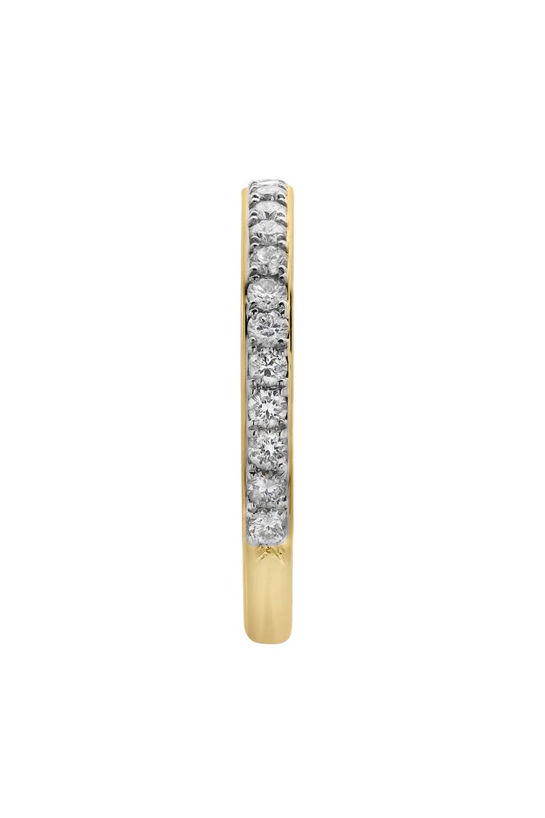 Lina 14K Gold Round Diamond Studded Eternity Ring - 0.51cts, Alternate, color, 14K Yellow Gold