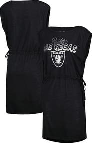 G-III 4HER BY CARL BANKS Women's G-III 4Her by Carl Banks Black Las Vegas Raiders G.O.A.T. Swimsuit Cover-Up