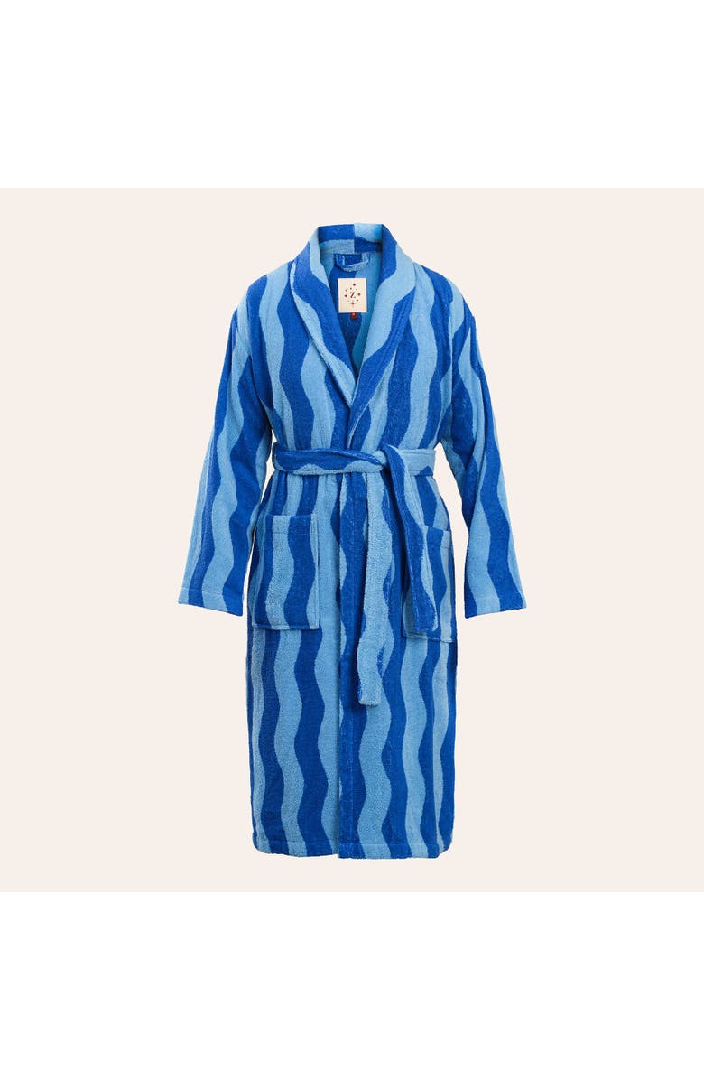 Zsa Zsa Zsu Tabea Cotton Bathrobe, Main, color, Blue