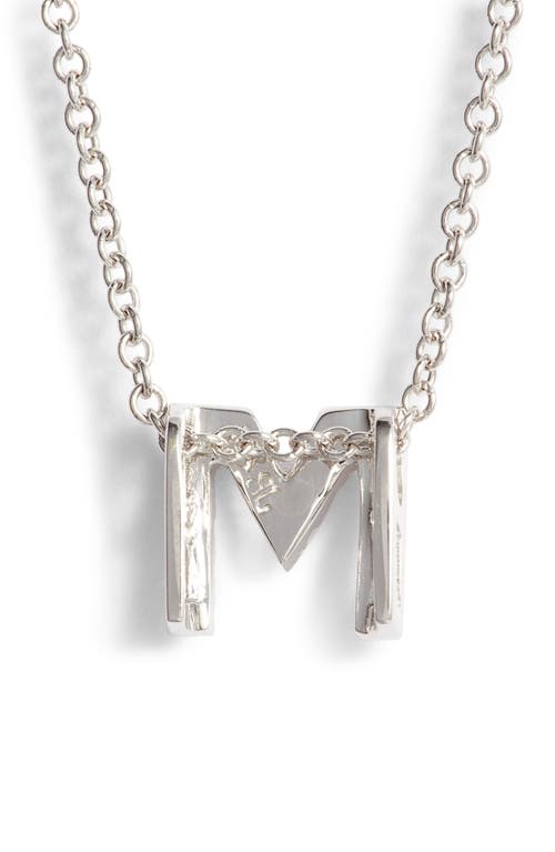 Bony Levy 18k Gold Pavé Diamond Initial Pendant Necklace In 18k White Gold - M