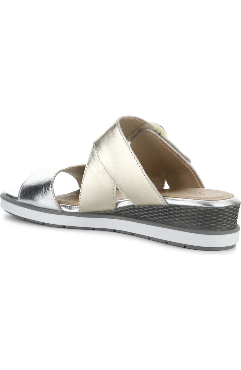 Bos. & Co. Asha Wedge Sandal, Alternate, color, Silver/ Champagne