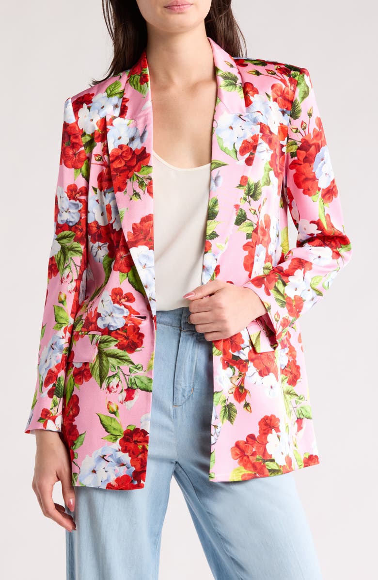 L'AGENCE Gwyneth Relaxed Floral Blazer, Main, color,