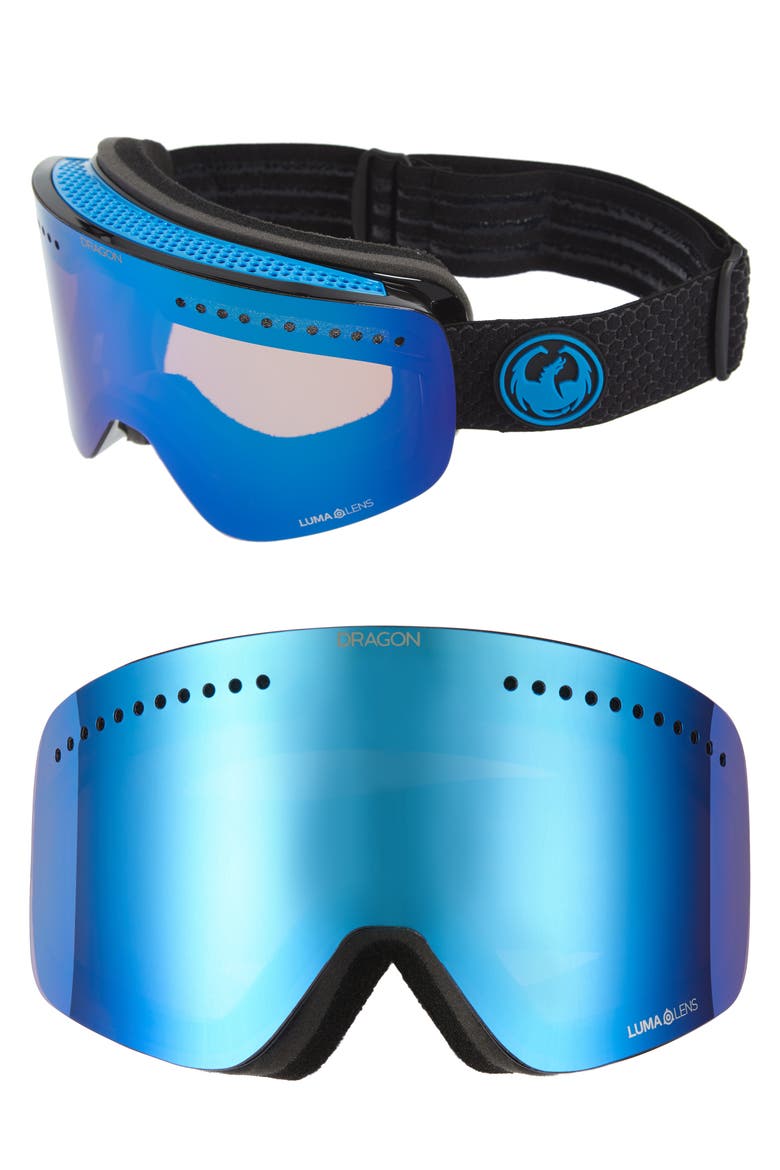 NFX Frameless Snow Goggles, Main, color, SPLIT/ BLUEION AMBER