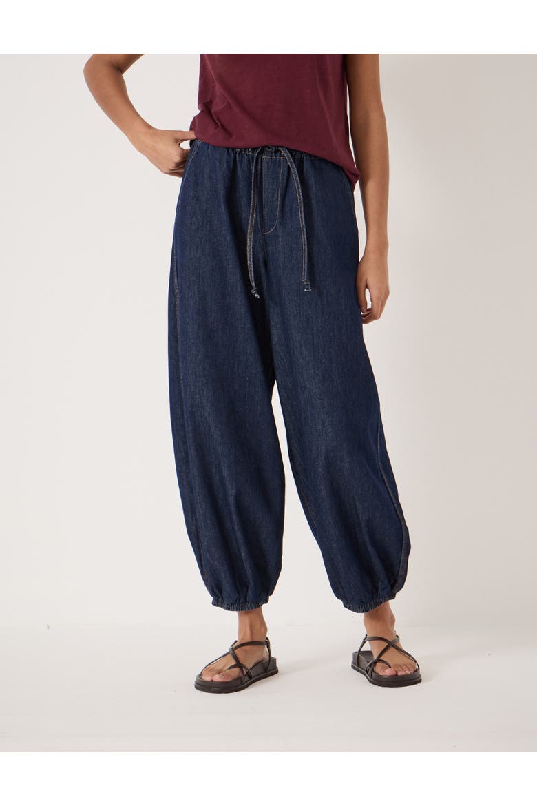 Billie Bubble Hem Jeans, Main, color, Dark Blue Indigo