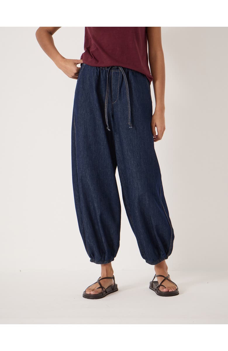 Hush Billie Bubble Hem Jeans, Main, color, Dark Blue Indigo