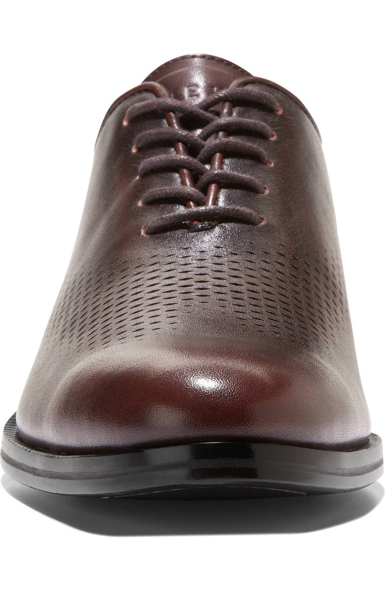 Cole Haan Washington Grand Laser Plain Toe Wholecut Shoe, Alternate, color, Ch Dark Chocolate Rever