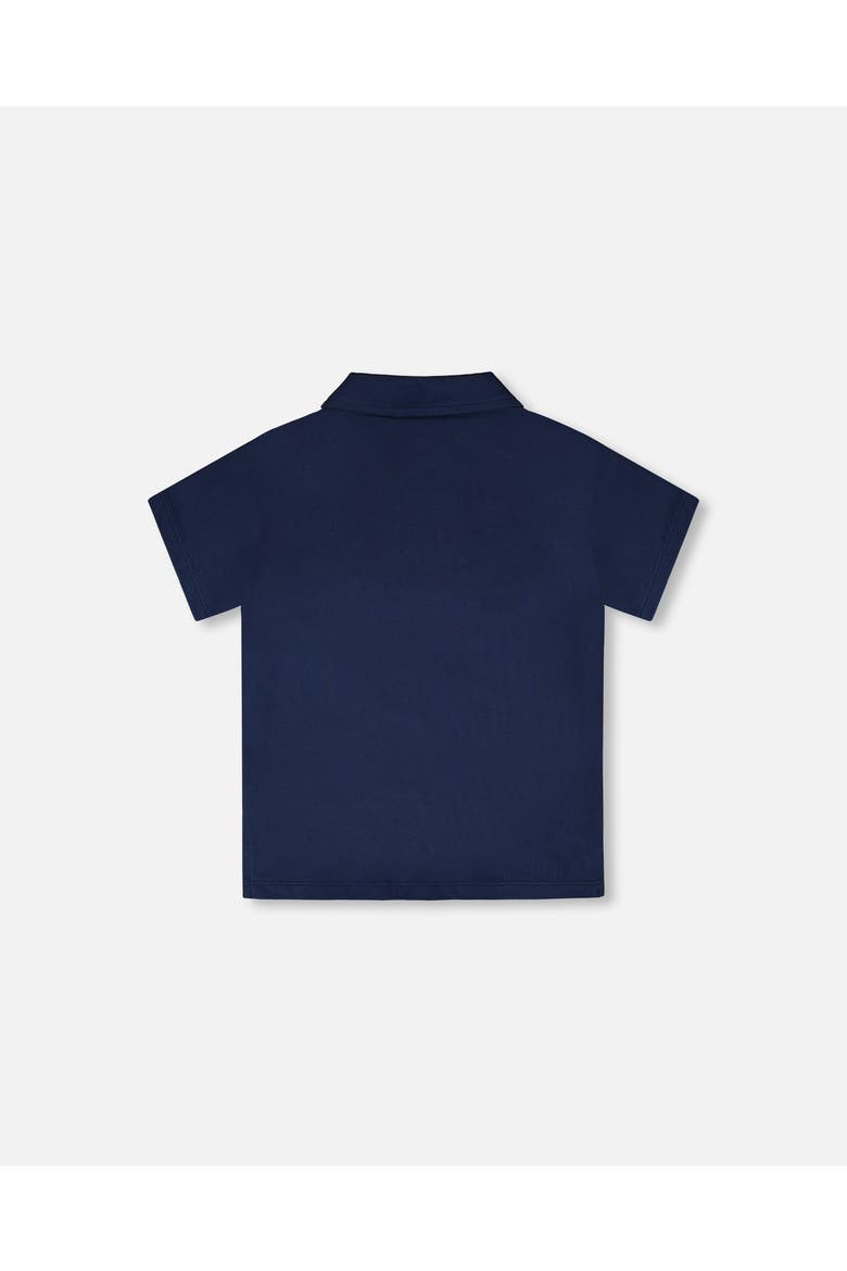 Short Sleeve Classic Collar Polo T-Shirt, Alternate, color, Blue