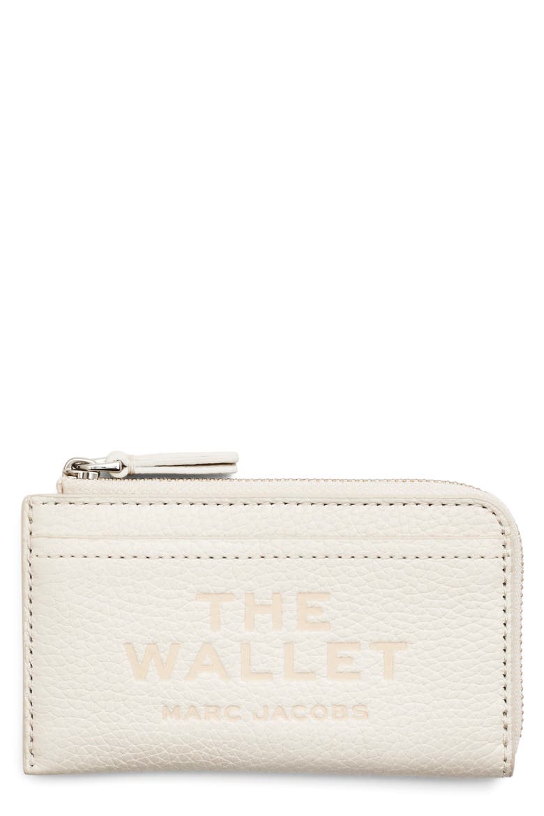 The Top Zip Multi Leather Wallet, Main, color, COTTON