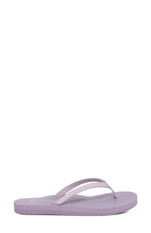 Sanuk Yoga Joy Ii Flip Flop In Purple