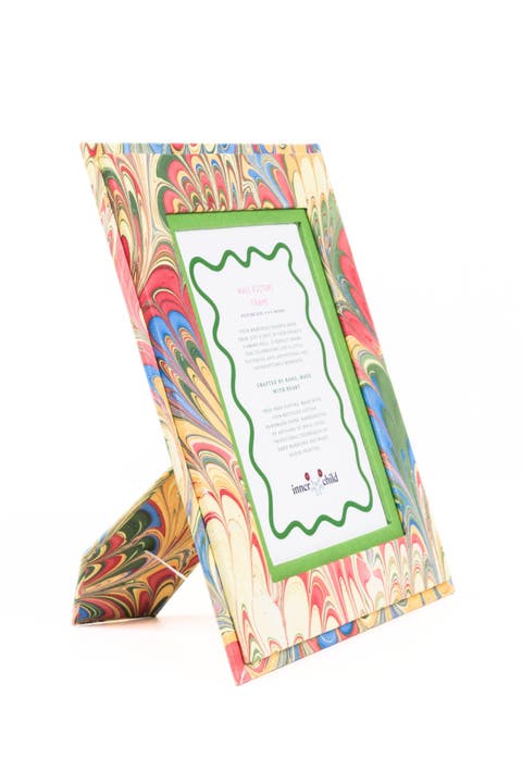 Hand-Marbled Picture Frame - 4x6