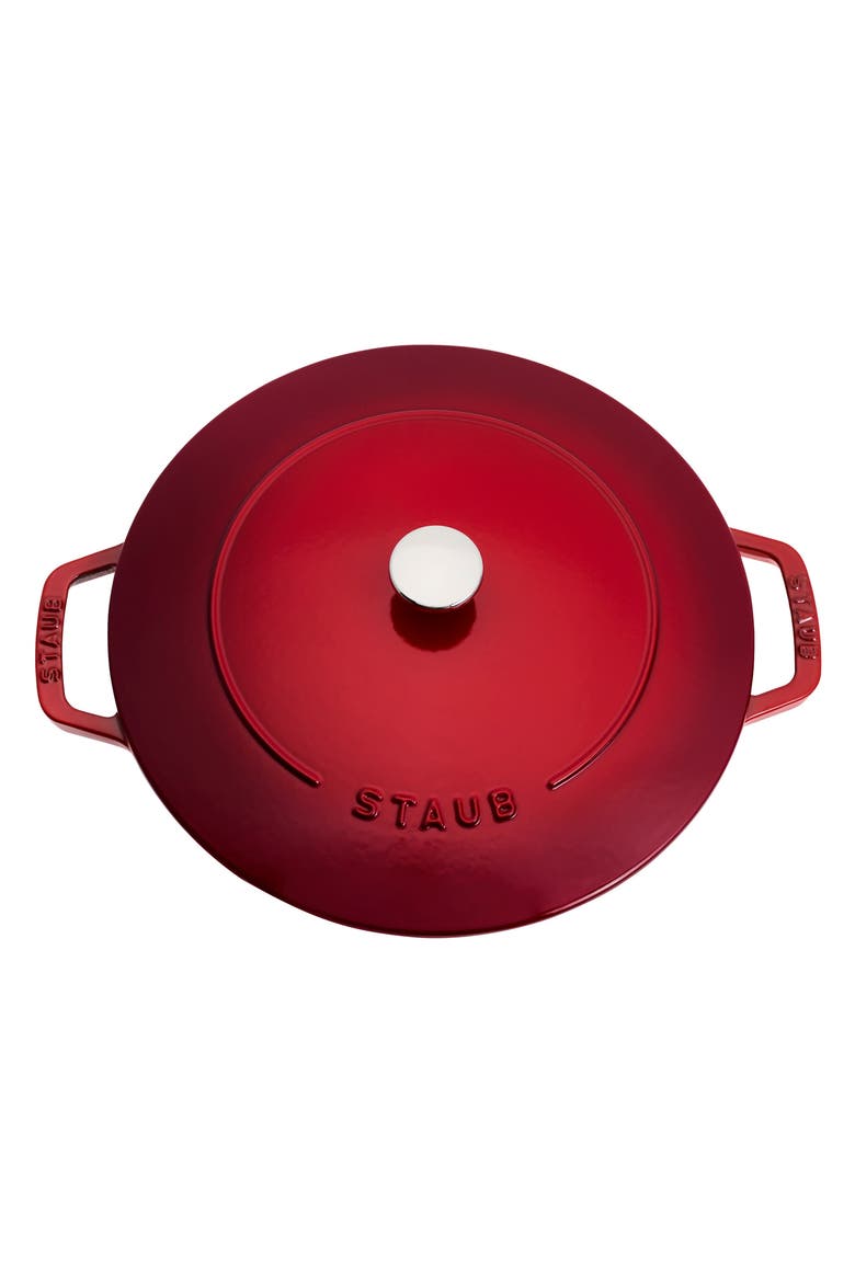 5-Quart Enameled Cast Iron Cocotte, Alternate, color, CHERRY
