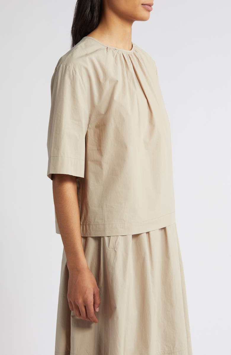 MELLODAY Shirred Neck Woven Top, Alternate, color, 