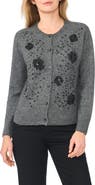 Halogen® Floral Embellished Cardigan