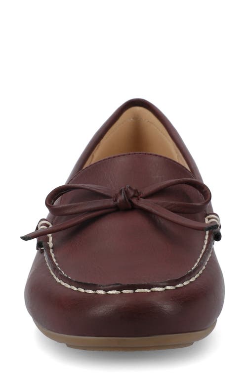 Journee Collection Journee Womens Novella Medium And Wide Width Driving Loafer In Red