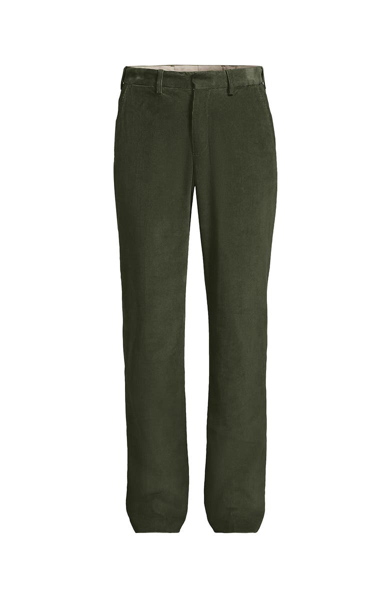 Lands' End Comfort Waist Stretch Fine Wale Corduroy Dress Pants, Alternate, color, Forest Moss