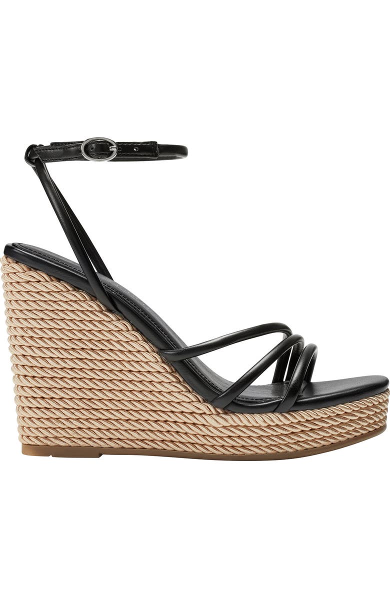 Marc Fisher Zeki Ankle Strap Braided Wedge Sandal, Alternate, color,