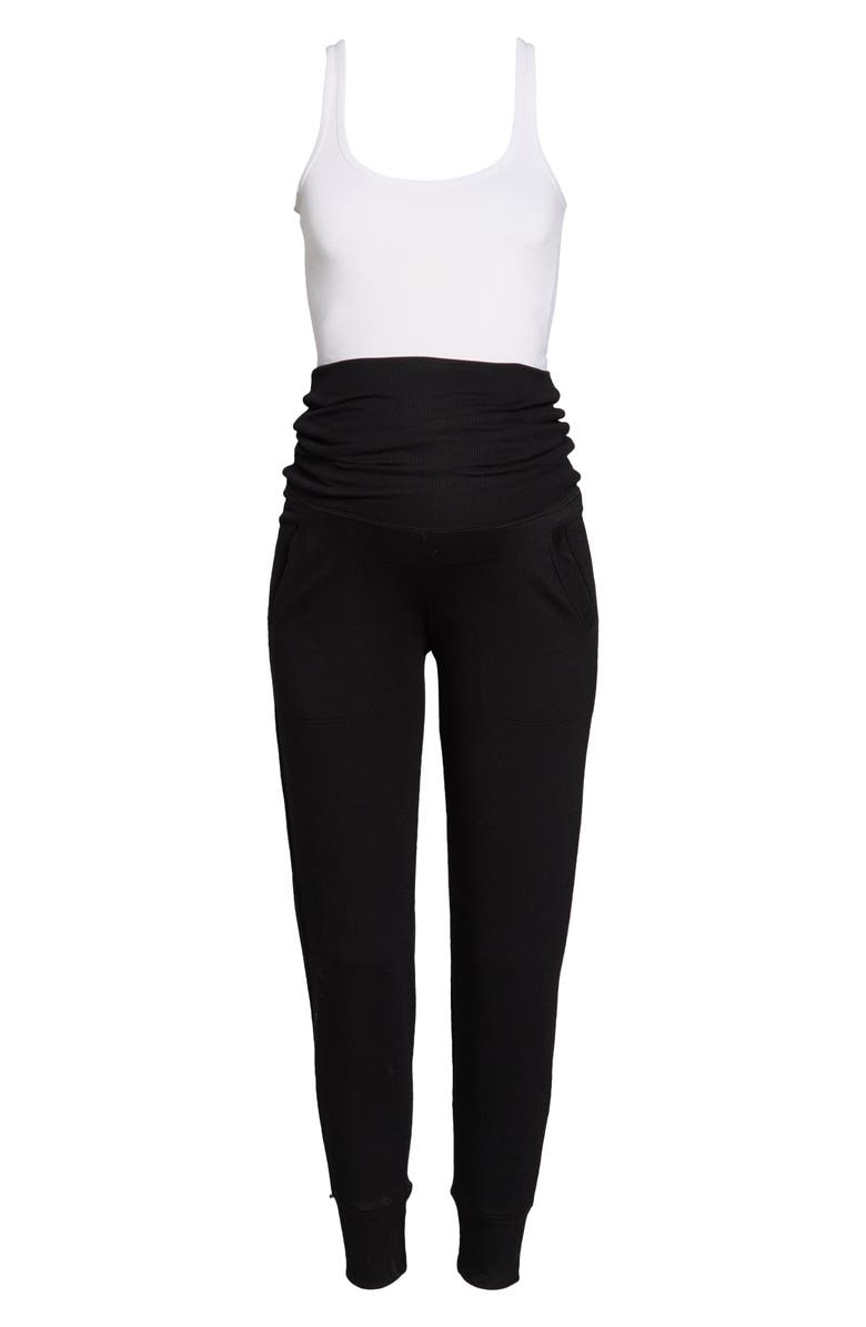 Beyond Yoga Cozy Fleece Foldover Maternity Joggers, Alternate, color,