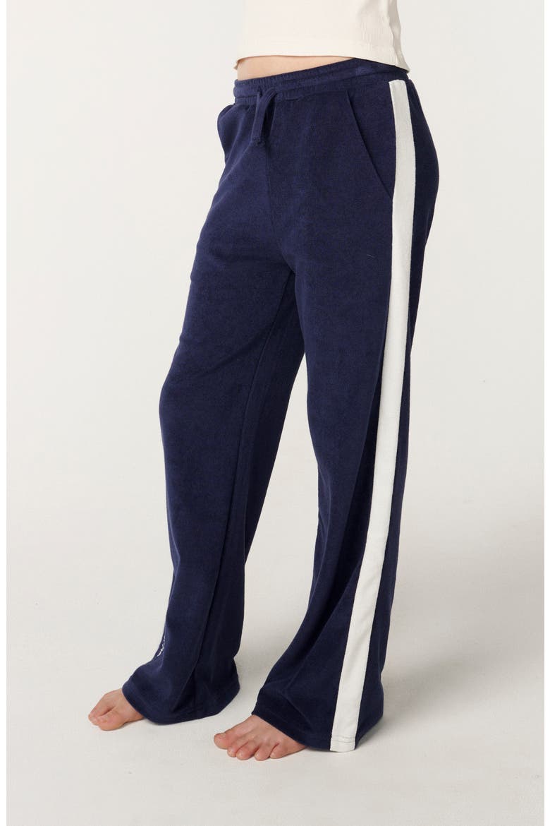 Kids' Costa Del Sol Terry Cloth Pants, Main, color, NAVY
