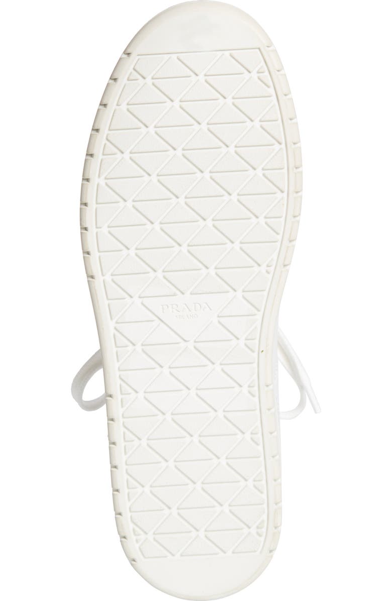 Prada Flatform Downtown Logo Platform Sneaker, Alternate, color, Bianco