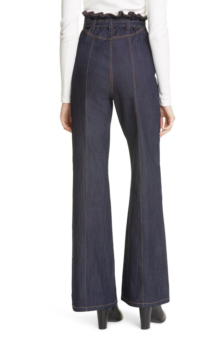 Wendy Paperbag Waist Wide Leg Jeans, Alternate, color, INDIGO