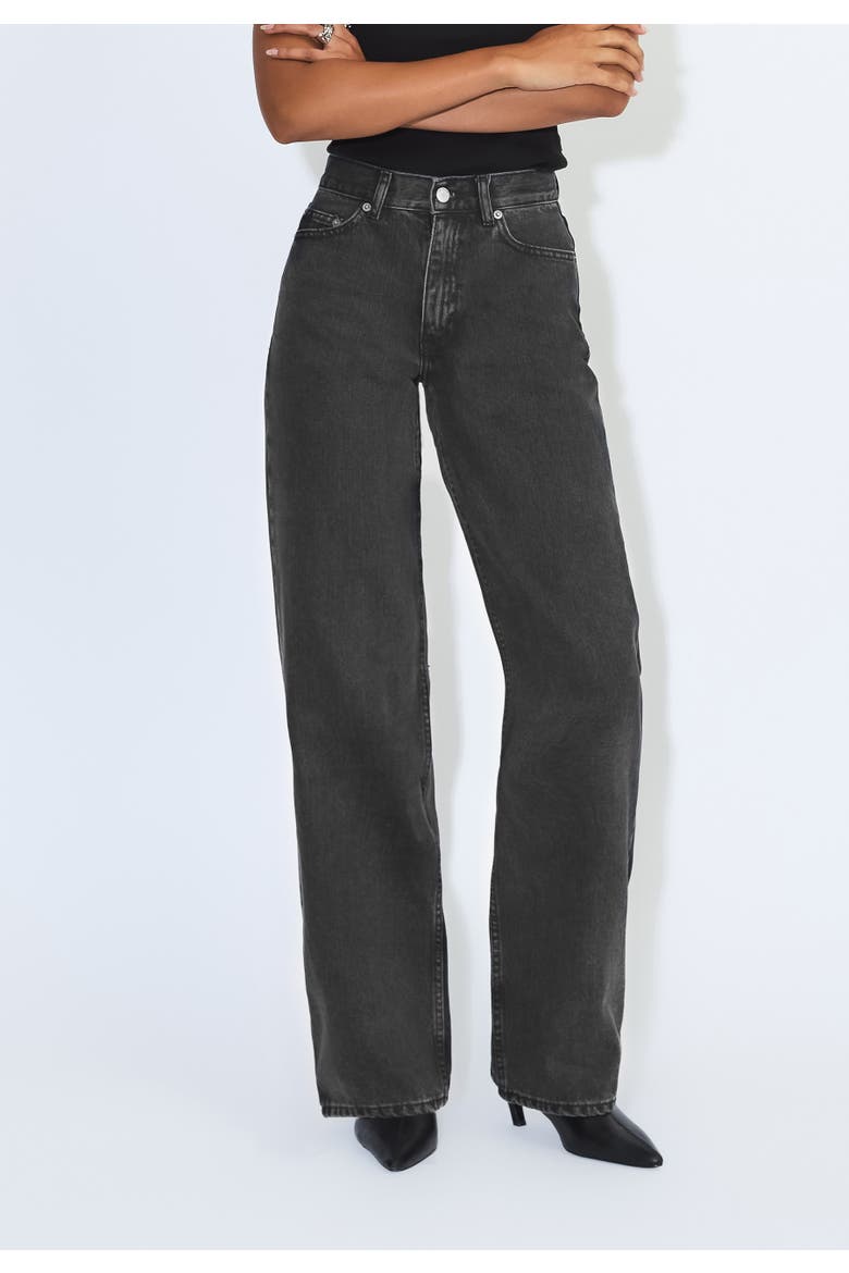 Echo High Straight Rigid Jeans, Alternate, color, Retro black