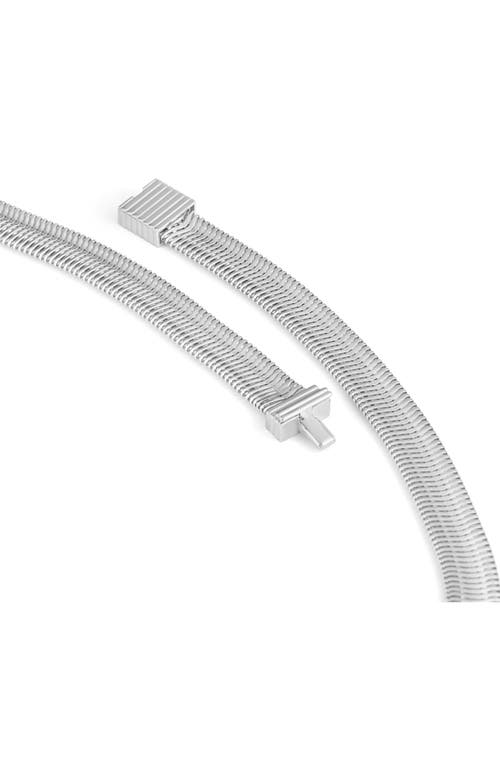 Ivi Los Angeles Liz Herringbone Chain Necklace
