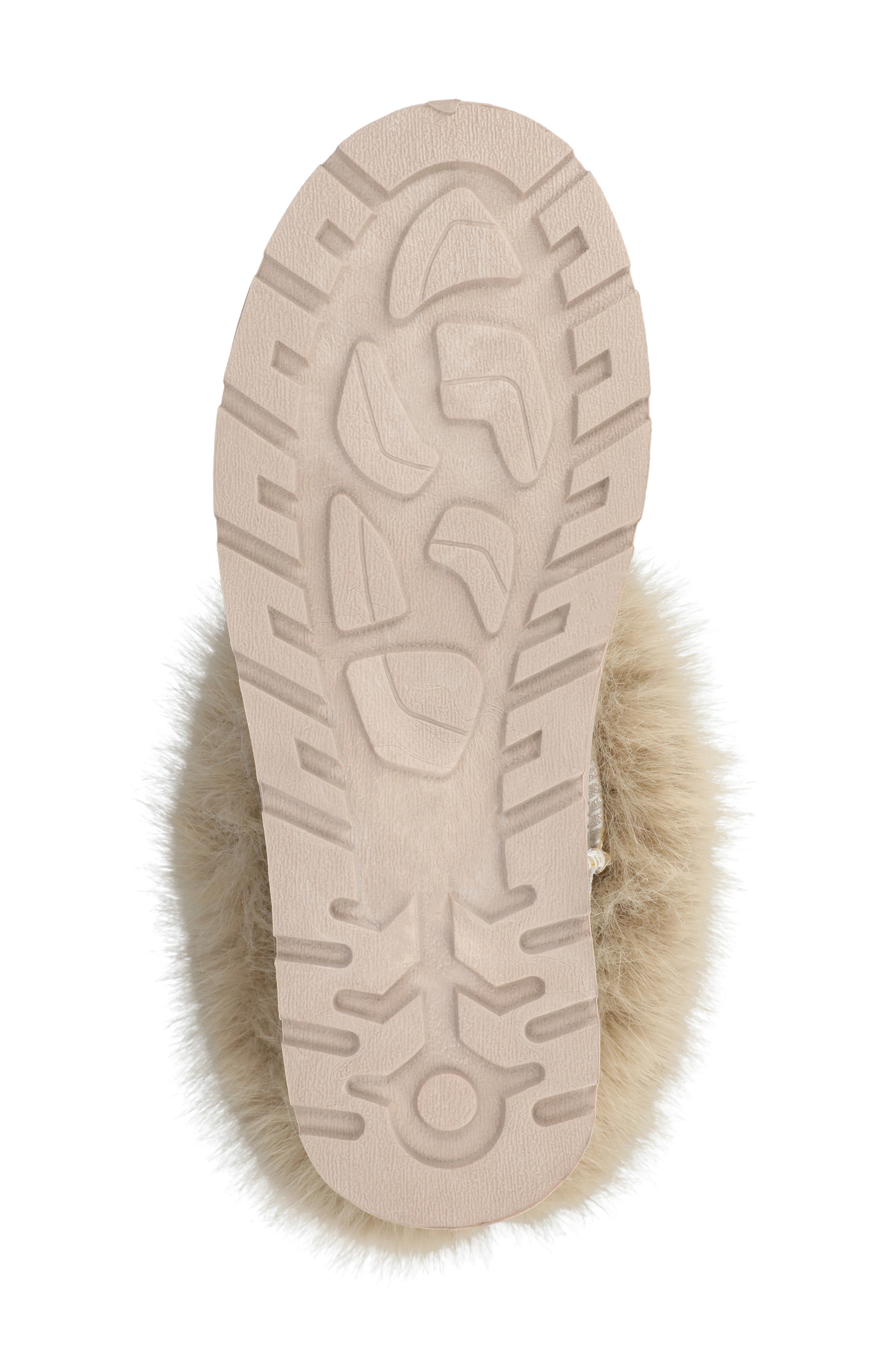 Journee Collection Shanay Faux Fur Boot, Alternate, color, Champagne