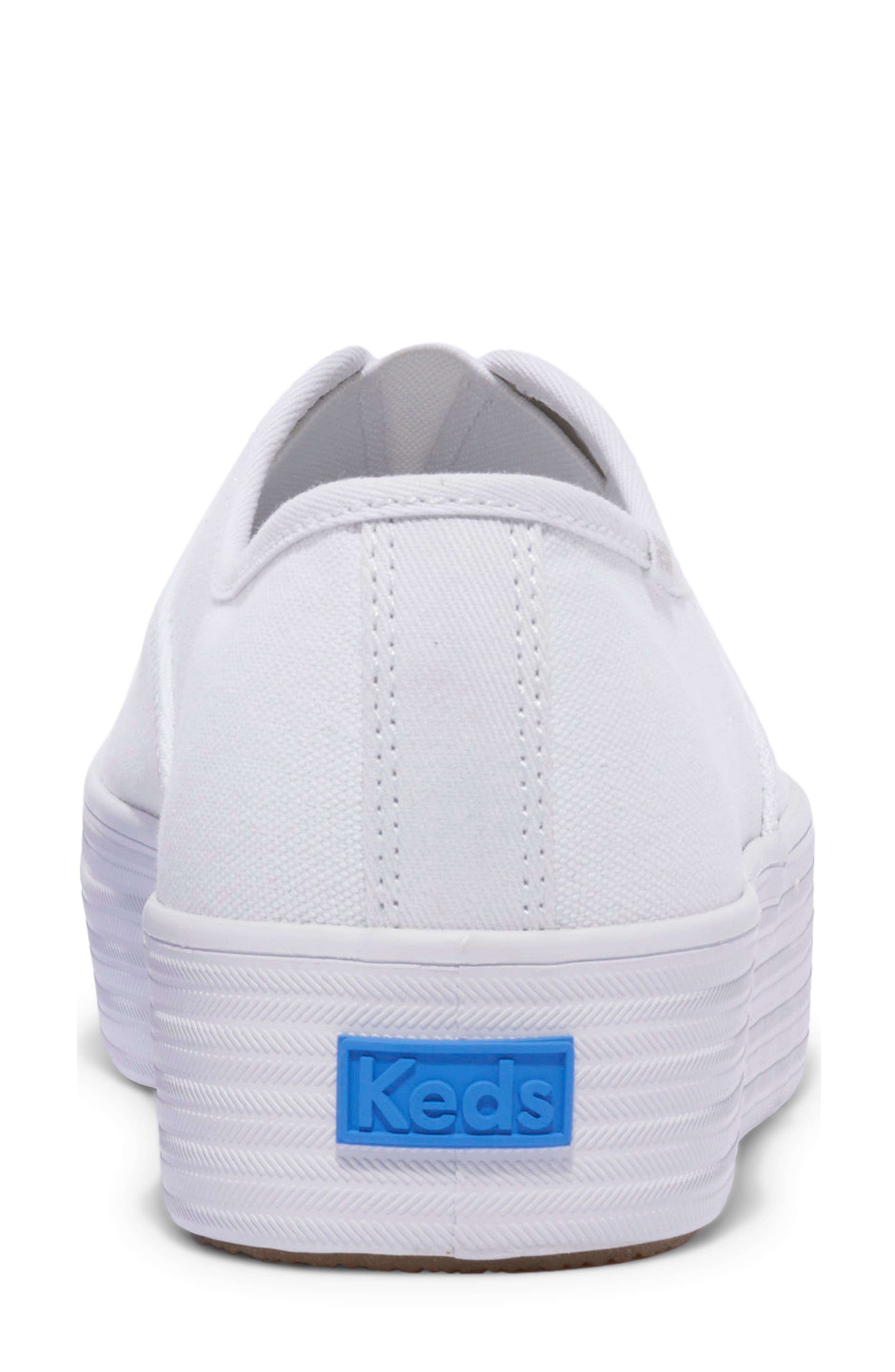 Keds<sup
®</sup
 Point Platform Slip-On Sneaker, Alternate, color, White Canvas