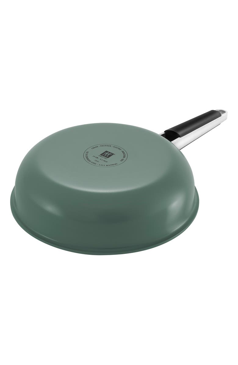 ZWILLING Pure 9.5-Inch Stainless Steel Green Sauté Pan, Alternate, color, Green