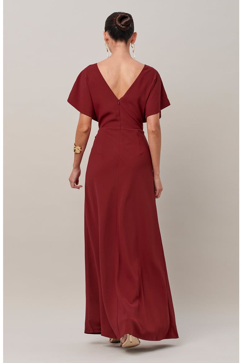 Fionah Midi Dress, Alternate, color, Burgundy