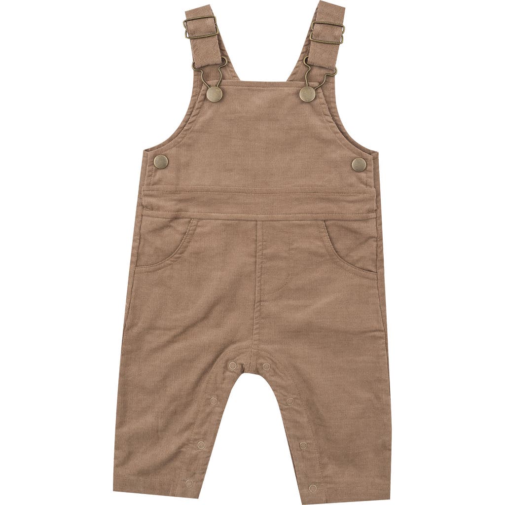 Angel Dear Cord Cinnamon Swirl Classic Overalls In Brown