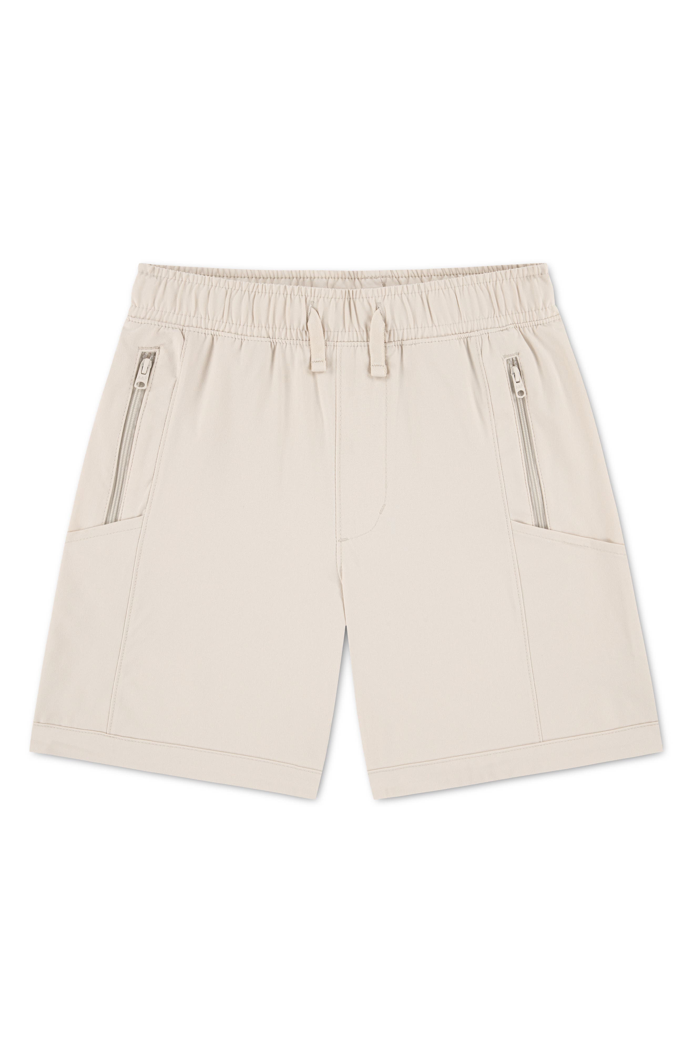 Abercrombie Kids Kids' Resort Club Drawstring Shorts In Neutral