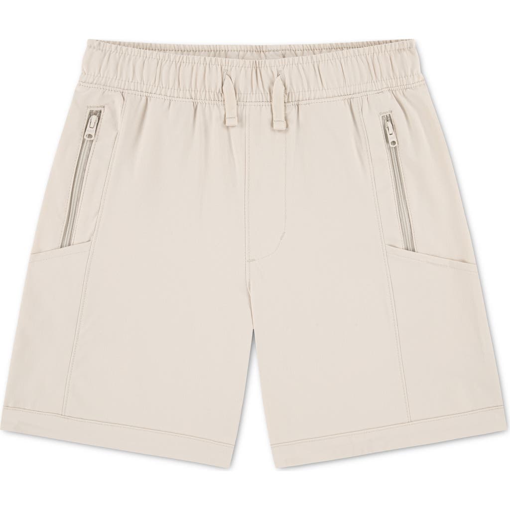 Abercrombie Kids Kids' Resort Club Drawstring Shorts In Neutral