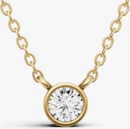 SEREIA OFFICIAL 14K Gold 0.25 ct Lab-Grown Diamond Solitaire Pendant
