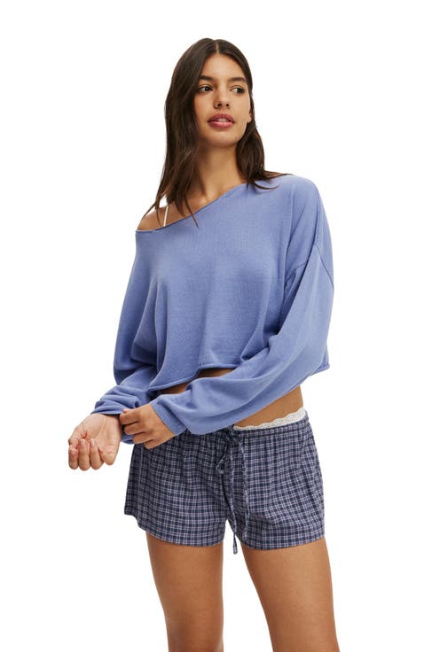 Women's Off The Shoulder Cropped Knit
