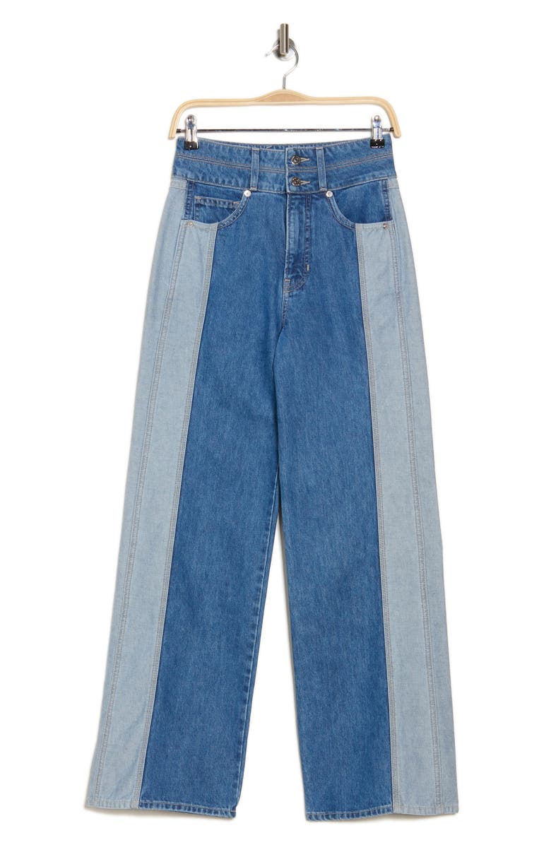 Veronica Beard Taylor High Waist Wide Leg Jeans, Alternate, color,