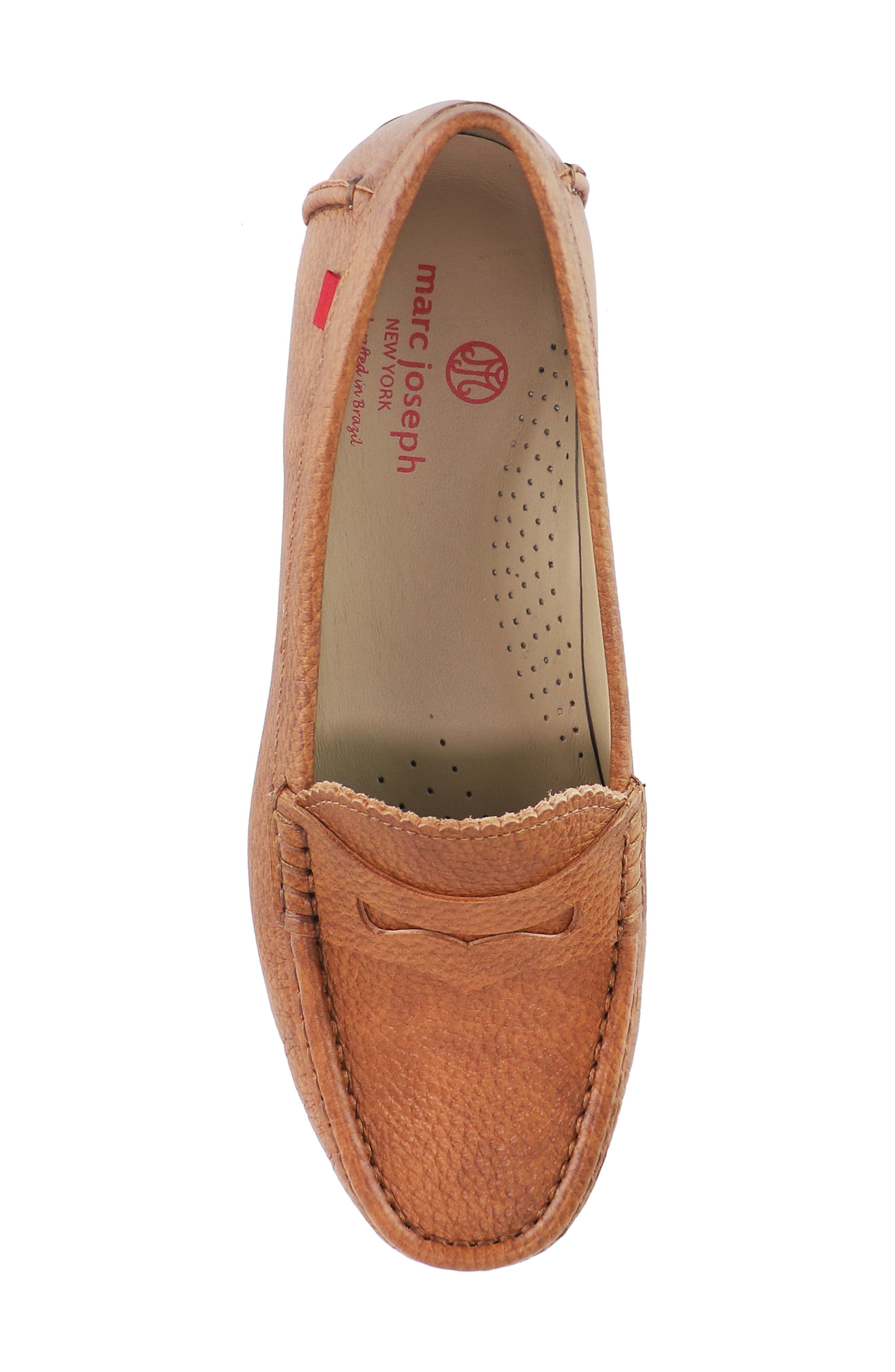 Marc Joseph New York Carrol Street 2.0 Penny Loafer, Alternate, color, Cognac Wax Grainy