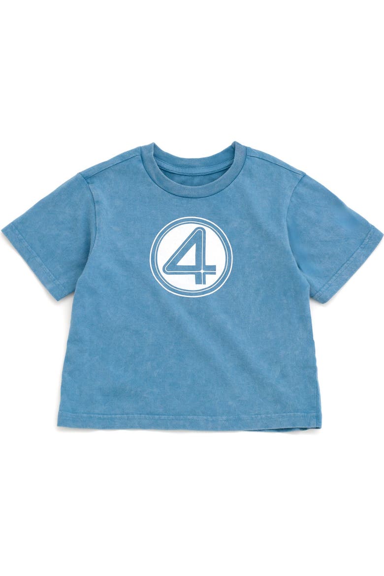 Fantastic Four Short Sleeve T-Shirt, Main, color, Wash Blue Fantastic 4
