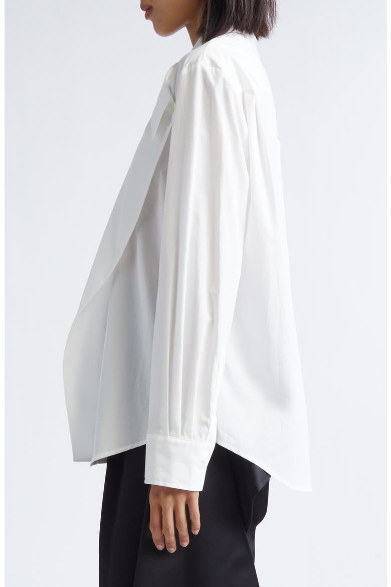 Multi-Way Cotton Shirt, Alternate, color, WHITE COTTON