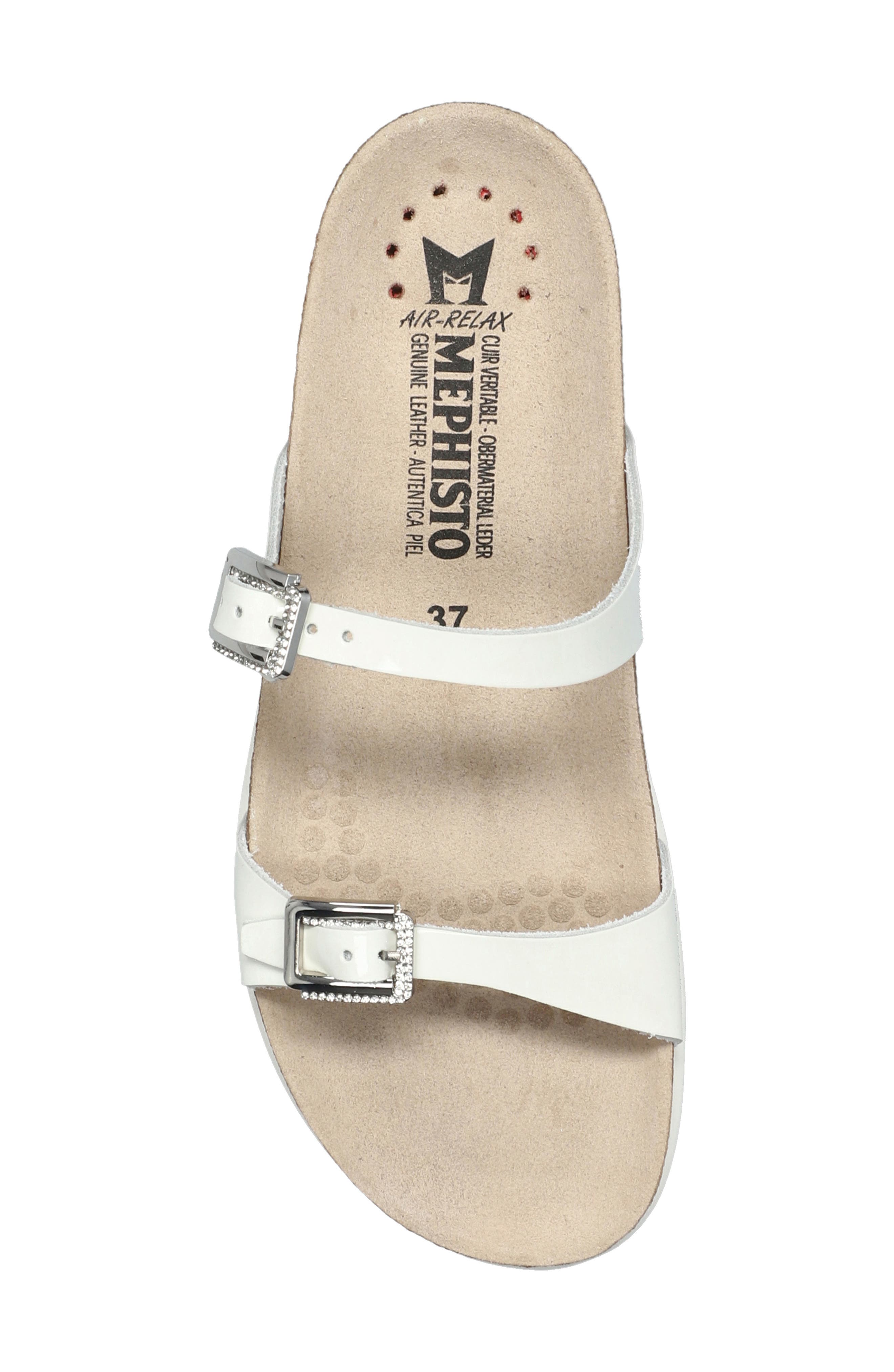 Mephisto Halya Sandal, Alternate, color, White Leather