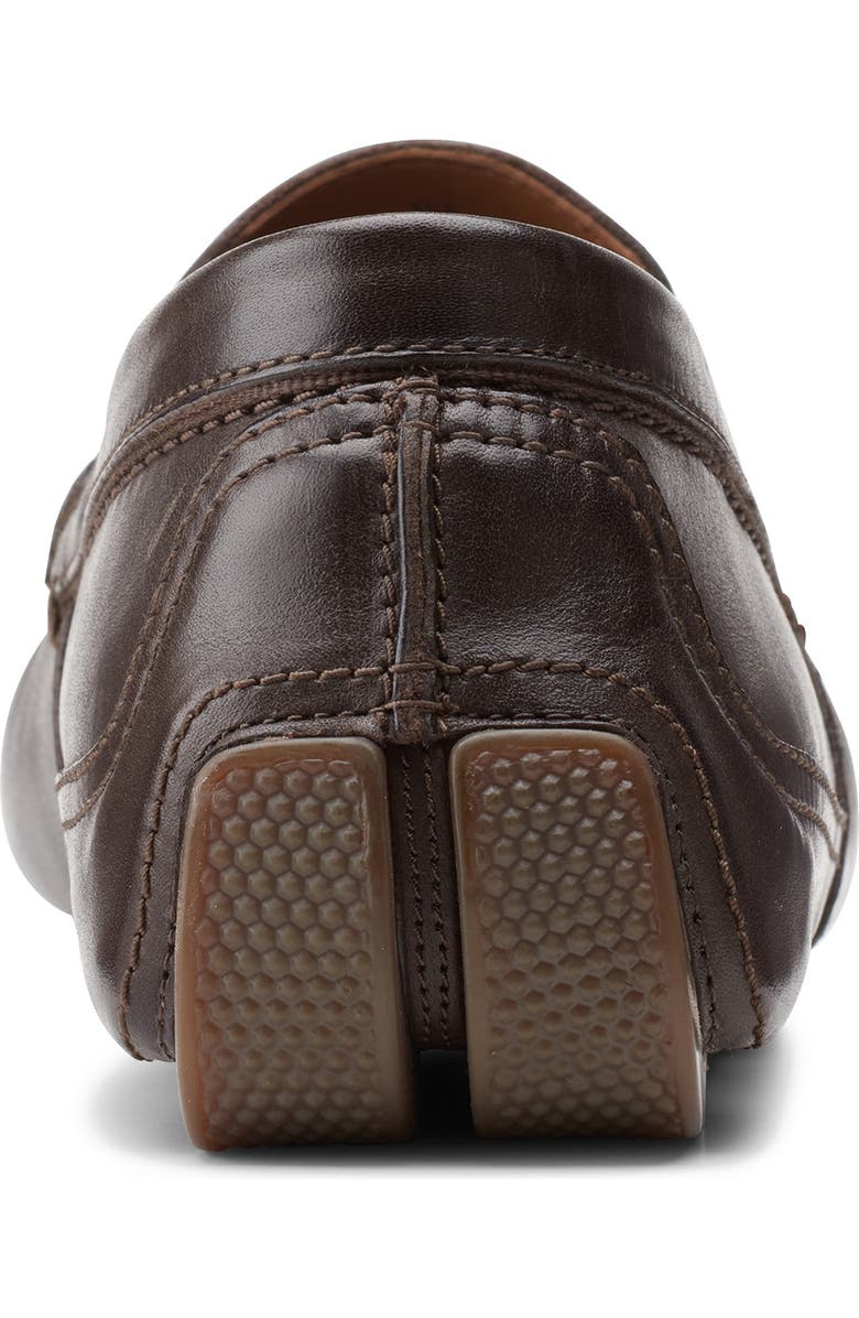 Clarks<sup>®</sup> Markman Plain Leather Loafer, Alternate, color, Dark Brown Leather