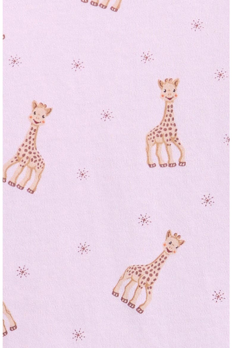 Kids' Sophia La Giraffe Print Fitted Two-Piece Pajamas, Alternate, color, PINK