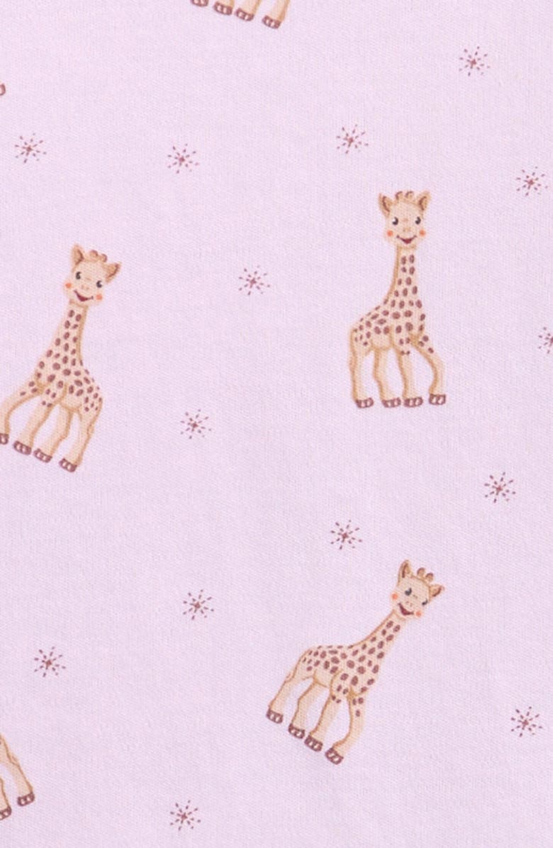 Kissy Kissy Kids' Sophia La Giraffe Print Fitted Two-Piece Pajamas, Alternate, color, Pink