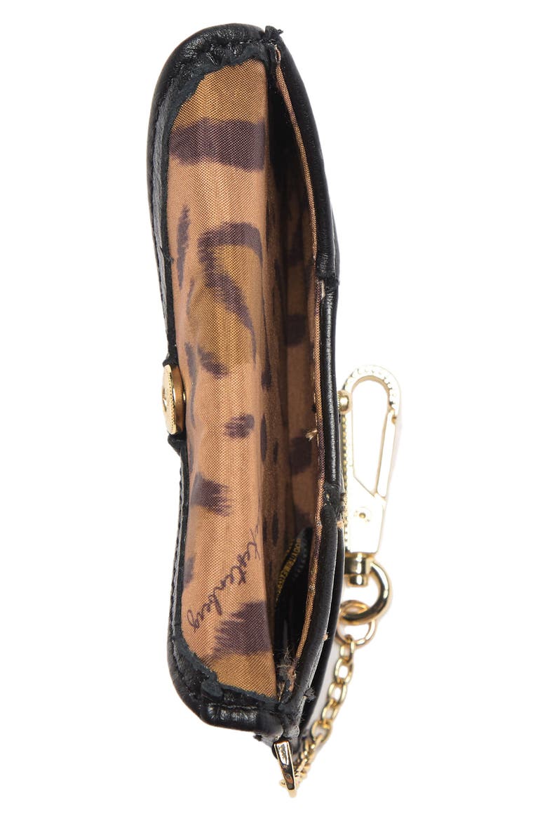 Ashley Leather Pouch, Alternate, color, BLACK W GOLD