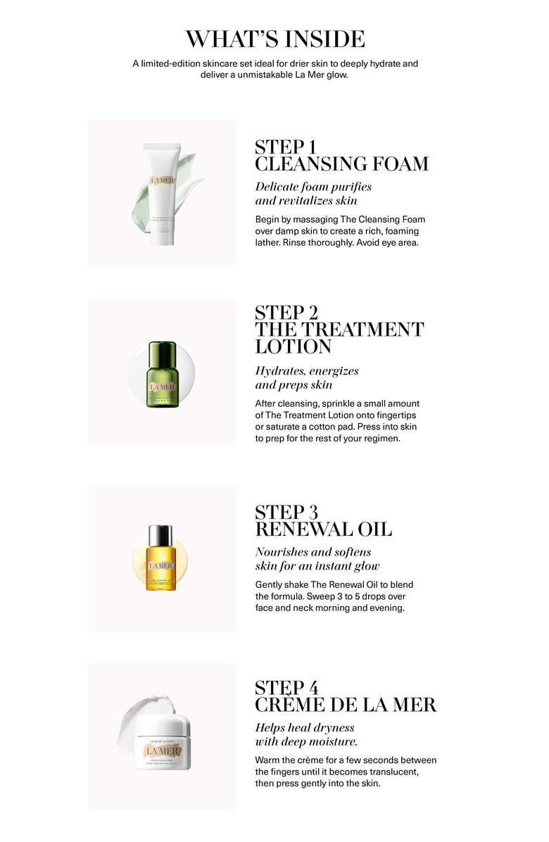 La Mer Travel Size Crème de la Mer Set $182 Value, Alternate, color,